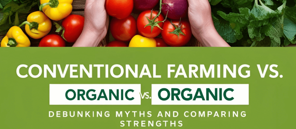 Conventional vs. Organic Conventional Farming vs. Organic: Debunking Myths and Comparing Strengths